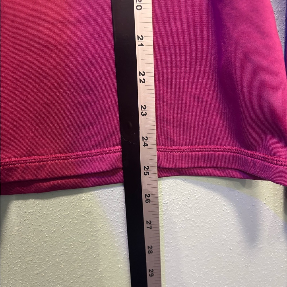 Orage Women’s Fuchsia Quarter Zip Up Long Sleeve Top Size M - Picture 10 of 10